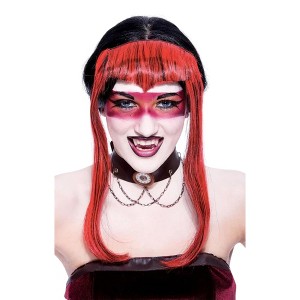 Chelsea Widow Peak Red Adult Costume Wig - 1 of 3