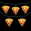 Northlight Pepperoni Pizza Indoor Outdoor Patio Light Set - 6' - Green Wire - 10ct - 3 of 4