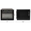 Tribest Sedona Classic Food Dehydrator with Stainless Steel Trays – Black - 4 of 4