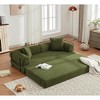 NicBex Oversized Upholstered Floor Sofa Bed with Convertible Folding Design,2-Seater Futon Couch Sleeper Sofa for Living Room,Bedroom - 4 of 4