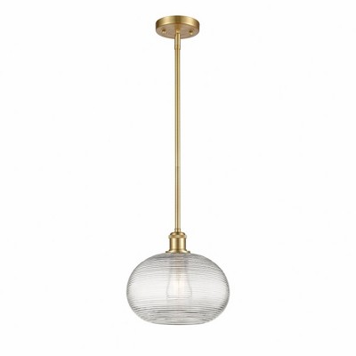 Ithaca - 1 Light Stem Hung Mini Pendant In Industrial Style-9.5 Inches Tall and 10 Inches Wide