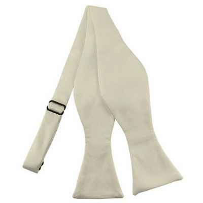 Men's Solid Color 2.75" x 4.75"  Adjustable 16" - 22" Self-Tie Bow Tie for Tuxedo & Wedding