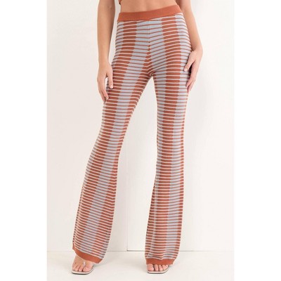 Women's Ezra Texture Knit Flare Pant - Pretty Garbage M