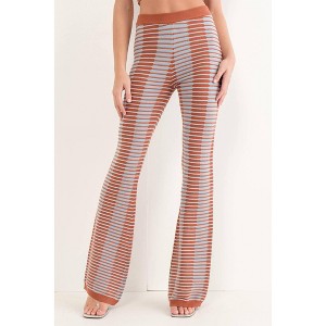 Women's Ezra Texture Knit Flare Pant - Pretty Garbage M - 1 of 4