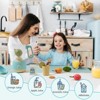 Robotime Dollhouses Pretend Play Kitchen Toy with 9 pcs Accessories,Toys Fruit Juicer Maker Realistic Light and Sound, Blue, 9.06"*6.61"*4.72" - 4 of 4