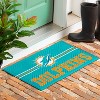 Evergreen Miami Dolphins, 16" x 28" Embossed Indoor Outdoor Doormat Home Decor - image 4 of 4