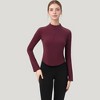 Anna-Kaci Active Women's Long Sleeve Active Top with Half Zip Front and Slim Fit - 4 of 4