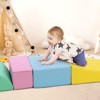 Foam Climbing Blocks for Toddlers - Soft Indoor Play Gym Set for Climbing, Crawling, and Sliding - 3 of 4