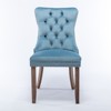 CENGHU Modern Velvet Upholstered Dining Chairs Set of 2, Kitchen Side Chairs with Wood Legs and Nailhead Trim, for Dining Room, Living Room - 4 of 4