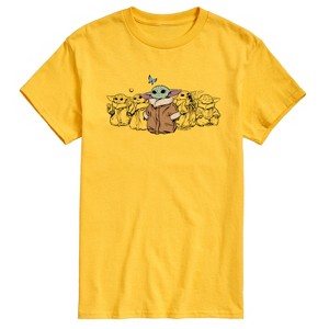 Men's - Star Wars - The Mandalorian Grogu Butterfly Short Sleeve Graphic T-Shirt - 1 of 4