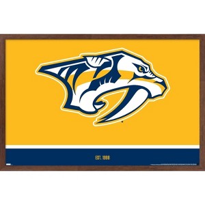 Trends International NHL Nashville Predators - Logo 21 Framed Wall Poster Prints - 1 of 4