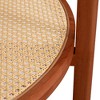 FURNIinspire Coffee Tables Circular 2 Layer Solid Wood with Craft Glass Top and PE Rattan Second Layer for Living Room, Brown, 34.64"*34.64"*17.71" - 4 of 4