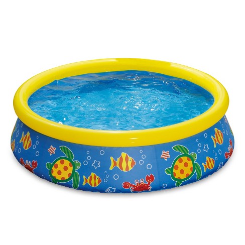 Summer Waves P1000515c167 5ft X 15in Inflatable Quick Set Pool W/ Ocean  Print : Target