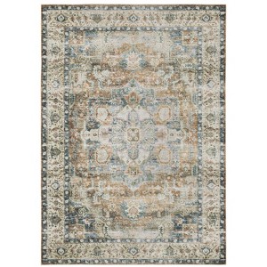 Oriental Weavers Charleston CHA02 Blue / Gold Indoor Area Rug - 7'6" x 10' - 1 of 4