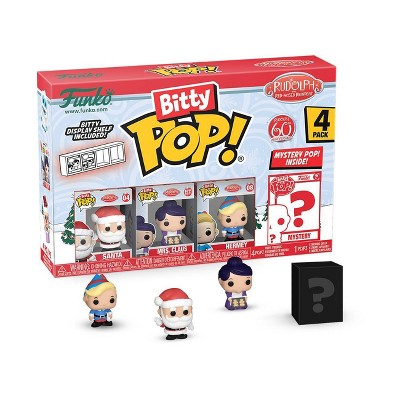 Funko Bitty POP! Rudolph Santa/Mrs. Claus/ Hermey/ Mystery Figures - 4pk