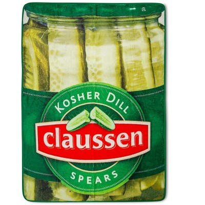 Toynk Claussen Kosher Dill Pickles Fleece Throw Blanket | 45 x 60 Inches