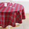 Solino Home Linen Plaid Round Tablecloth | Classic Tartan Plaid - 2 of 4