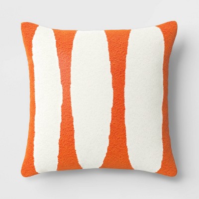 Modern Tufted Square Throw Pillow Summer Wheat - Threshold™