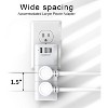 MaseiKar USB Outlet Extender Surge Protector - QINLIANF Rotating Plug, 3-Sided Swivel Power Strip, 6 AC Spaced Outlet Splitter and 3 USB Ports - 2 of 4