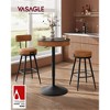 VASAGLE EKHO Collection - Height Adjustable Round Bar Table with Storage - image 2 of 4