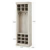 73.35in 10-Tier Tall Entryway Shoe Storage Cabinet with 27 Cubbies ,Spacious Boots Storage, Freestanding  Shoe Racks for Entryway, Hallway,Closet - 3 of 4