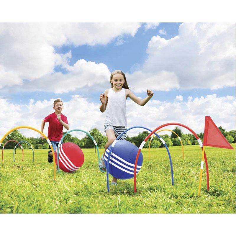 KOVOT Giant Kick Croquet Game Set | Includes Inflatable Croquet Balls, Wickets & Finish Flags, 1 of 7