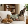 Feline Follies Quote Pillow – 12.5x8 inch Cotton Polyester Accent by Manual Woodworkers and Weavers - 2 of 3