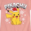 Girls' - Pokémon - Pikachu With Hat Fitted Short Sleeve Graphic T-Shirt - 2 of 4