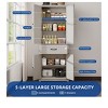 Kitchen Pantry Storage Cabinet Cupboard, Coffee Bar Cabinet, Kitchen Storage Cabinet With Drawers, Cabinet Sideboard With Adjustable Shelves - 4 of 4