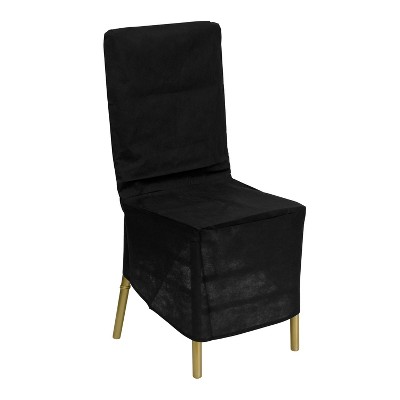 Emma and Oliver Black Fabric Chiavari Chair Storage Cover