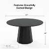 Dovelina 52" Round Dining Table Modern Wood Kitchen Table Dining Room Table for 6 People - image 4 of 4