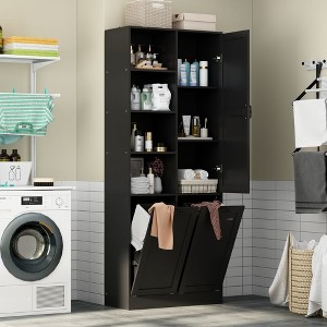 Famapy Bathroom Storage Cabinet:Sleek Aesthetic and Smart Storage Solutions - 1 of 4