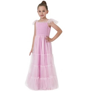 2Bunnies Girls' Vintage Boho Smocked Bodice Ruffle Dress - 1 of 4