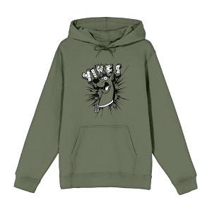 Scooby-Doo Yikes Adult Long Sleeve Hoodie - 1 of 2