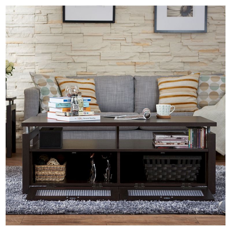 Camille Modern Uplifted Top Coffee Table Espresso - HOMES: Inside + Out, 3 of 6