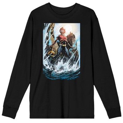 Justice League Justice Storm Adult V-neck T-shirt 