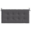 Aghana Digitals Water-Resistant Anthracite Oxford Fabric Garden Bench Cushion, 39.4x19.7in, - 4 of 4