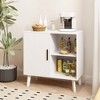 ChicFurnit Utility Storage Cabinets Multi Use Storage Cabinet Floor Cabinet Accent Cabinet for Home Spaces, White, 35.82"*18.9"*6.1" - 3 of 4