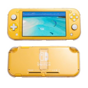 Insten Insten Clear Case for Nintendo Switch Lite, Hard PC Protective Shell Cover with Stand, Shockproof & Anti Scratch - 1 of 4