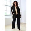 Roaman's Women's Plus Size Knit Denim Jacket - 3 of 4