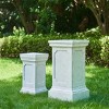 Christopher Knight Home Saphy 2 Piece Modern Patio Lightweight Concrete Plant Stand Set - 2 of 4