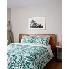 society6 Megan Galante Tropical Palm Green Brushed Cotton Duvet Set Green - 3 of 4