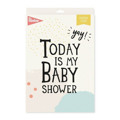 Milestone Baby Shower Poster Card