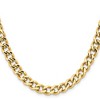 Chisel Stainless Steel Polished Yellow IP-plated 7.5mm 22" Curb Chain Necklace - 3 of 4