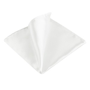 INSPIRE CHIC Men's Wedding Party Solid Color Self-Folded Pocket Squares - 1 of 4