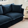 Modern Chenille Fabric Single Sofa With 1 Big Back Cushion And 2 Big Pillows,Single Couch,Slipcovered Chair-Maison Boucle - 2 of 4
