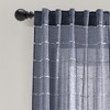 Lush Décor Farmhouse Textured Back Tab/Rod Pocket Sheer Window Curtain Panels Set - 4 of 4