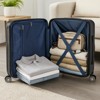 World Traveler Dejuno Beaumont 20-Inch Carry-On Lightweight Hardside Expandable Spinner Luggage - 3 of 3