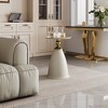 HDZNVF Minimalist Round Side Table for Small Space - 2 of 4