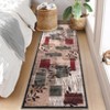 Modern Floral Runner Rug 2x6 Indoor Patchwork Printed Hallway Rug Non Slip Kitchen Rug Washable Living Room Carpet Runner Accent Throw Rugs - 3 of 4